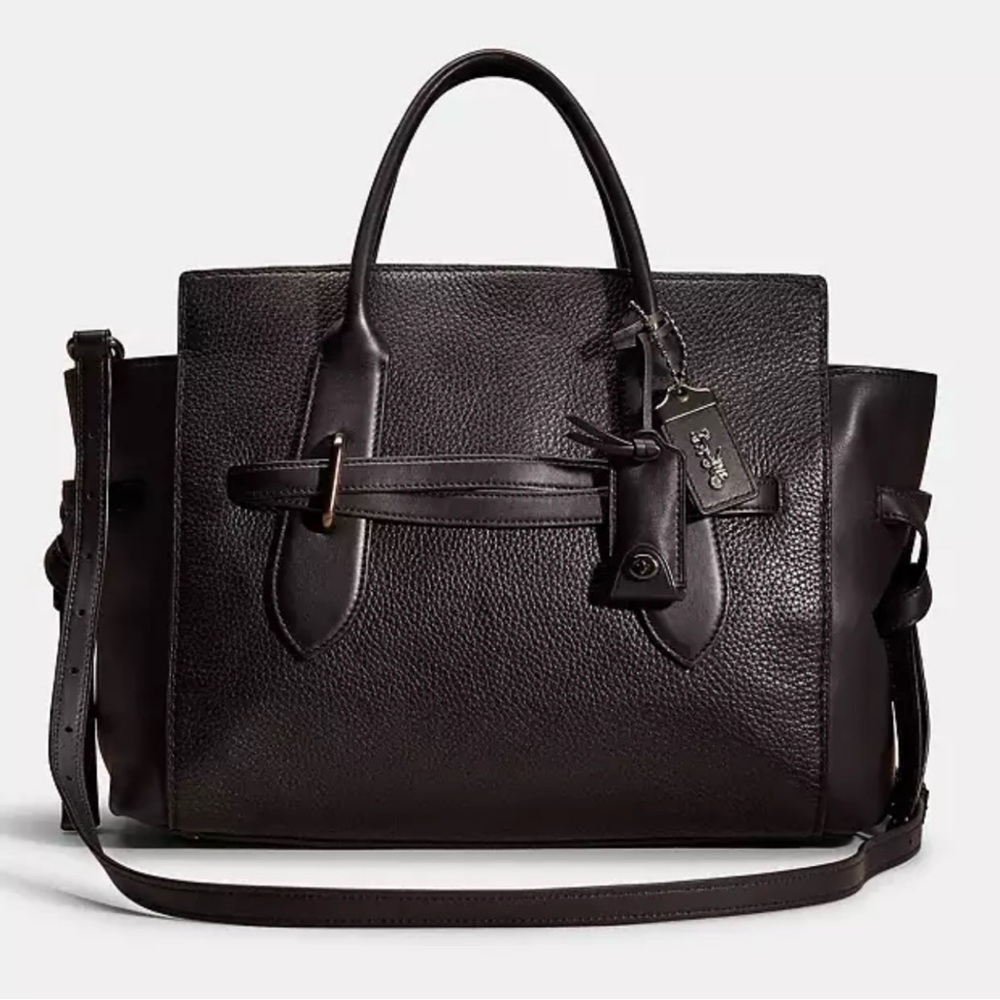 Rare Coach Shadow Carryall Leather Tote